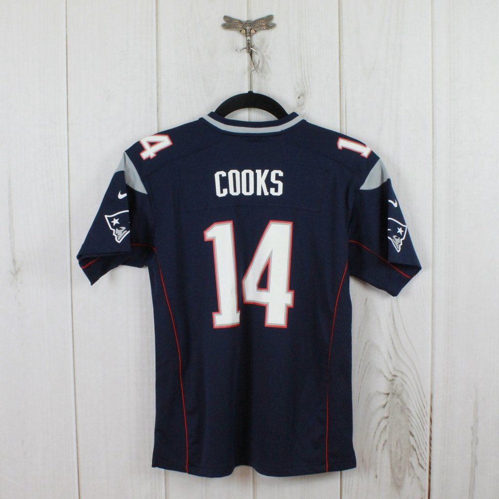NFL New England Patriots Blue Brandin Cooks #14 Jersey Shirt Size XL - Picture 5 of 9